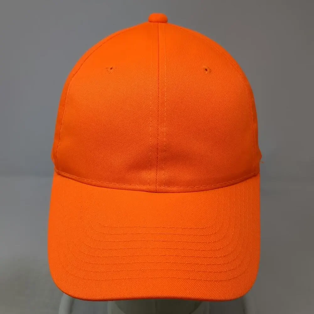 C.C Snapback Orange Green One Size Hat Underbrim Blank Structured Crown Plain